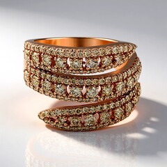 Bague en or et Diamant rose de France SI1 d'Argyle 