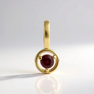 9K Noble Red Spinel Gold Pendant