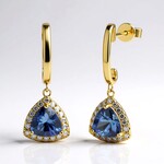 Orecchini in oro con Tanzanite (non riscaldata) (CIRARI)