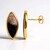 Orecchini in argento con Legno Fossile