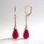 Orecchini in argento con Calcedonio Rosso (KM by Juwelo)