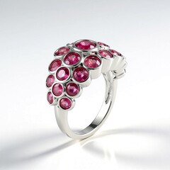 Anello in argento con Zaffiro Rosa del Madagascar (de Melo Essence)