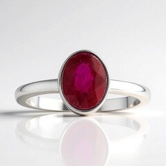 Anello in argento con Rubino Bemainty