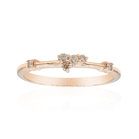 Anillo en oro con Diamante rosa de Francia de Argyle SI1 (Annette)