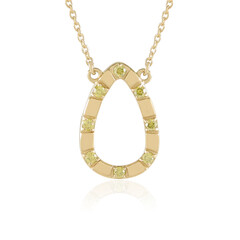 Collar en plata con Diamante amarillo I2 (de Melo Essence)