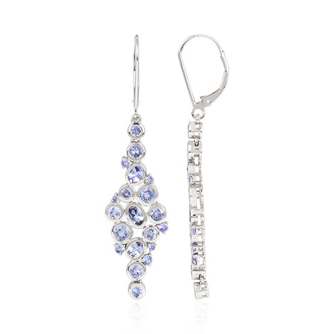 Pendientes en platino con Tanzanita (KM by Juwelo)