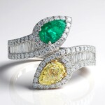 Anello in oro con Smeraldo Colombiano (CIRARI)