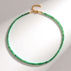 Collana in argento con Smeraldo Zambia