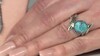 Bague en argent et Turquoise bleue de Mohavie (Jones Lee)
