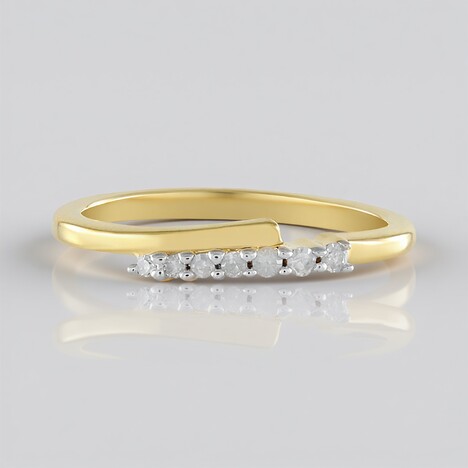 Anello in argento con Diamante I2 (H)