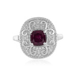 Bague en argent et Grenat Rhodolite