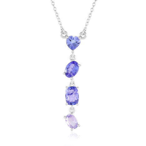 Collana in argento con Tanzanite (non riscaldata)