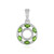 Colgante en plata con Diópsido de Rusia