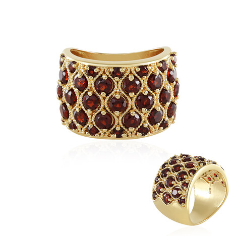 Bague en argent et Grenat du Mozambique