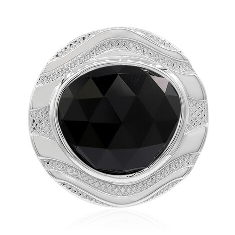 Zilveren hanger met een zwarte onyx (MONOSONO COLLECTION)