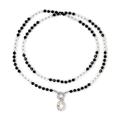 Collar en plata con Cuarzo blanco (Riya)