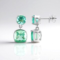 Orecchini in argento con Fluorite Braldu (Pallanova)