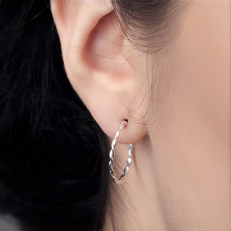 Silberohrringe