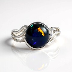 Mezezo-Opal-Silberring (de Melo)