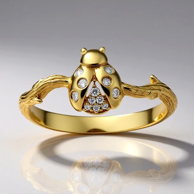 Anillo en oro con Diamante I1 (H)  (Smithsonian)