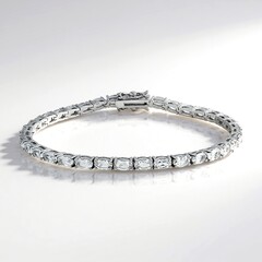 Bracciale in argento con Topazio Bianco
