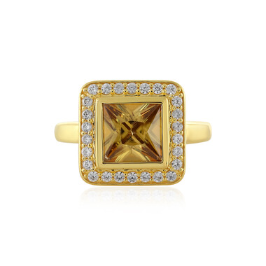 Anello in argento con Zircone Giallo