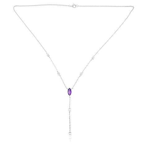 Collar en plata con Amatista de Zambia (de Melo Essence)