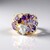 Anello in argento con Ametista (Gems en Vogue)