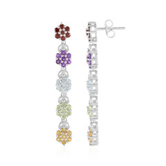 Edelstein-Silberohrringe