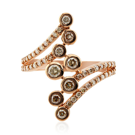 Anello in oro con Diamante Rose de France SI1 di Argyle (Annette)