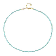 Collar en plata con Apatita azul