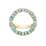 Swiss Blue Topaz Silver Ring (Ornaments by de Melo)
