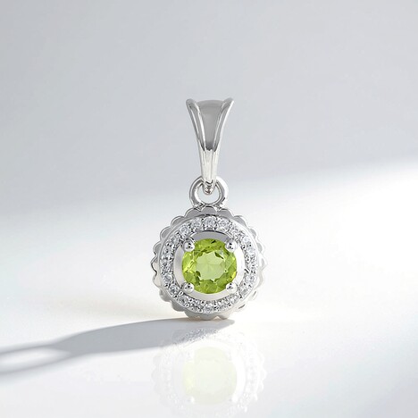 Pendentif en argent et Péridot