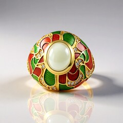 Anello in argento con Ametista Verde (Adela Silber)