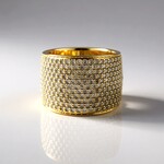 Bague en or et Diamant champagne I2 (de Melo Gold)