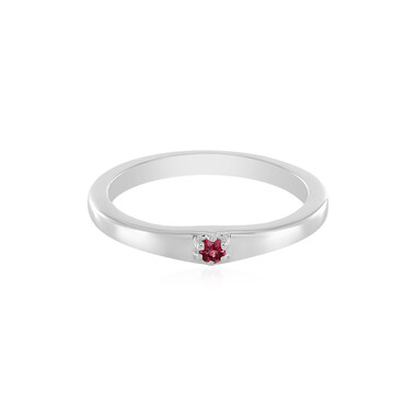 Pinkfarbener Spinell-Silberring