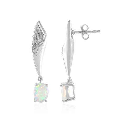 Pendientes en plata con Ópalo de Welo (de Melo)