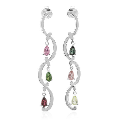 Boucles d'oreilles en argent et Tourmaline (Remy Rotenier)