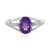 Zilveren ring met een Zambia-amethist