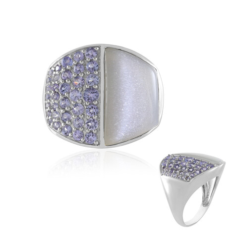 Silberner Mondstein-Silberring (KM by Juwelo)