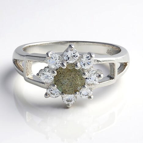 Bague en argent et Spectrolite