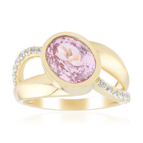 Brasilianischer Kunzit-Goldring (de Melo Gold)
