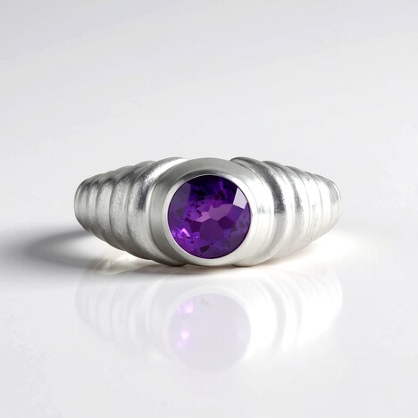 Anello in argento con Ametista del Marocco (de Melo Essence)