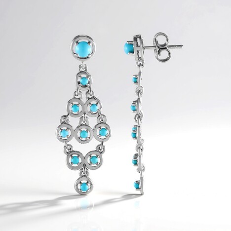 Orecchini in argento con Turchese Sleeping Beauty