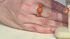 Zilveren ring met een Oranje stekelige oester (Desert Chic)