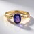 Anello in oro con Zaffiro Luc Yen (non riscaldato) (AMAYANI)
