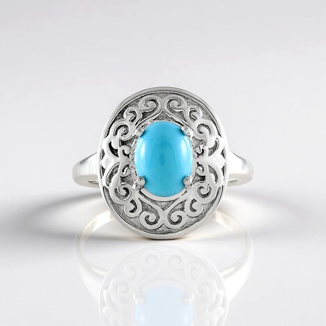 Anello in argento con Turchese Sleeping Beauty