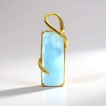 Pendentif en argent et Larimar
