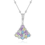 Rose de France Amethyst Silver Necklace (Dallas Prince Designs)