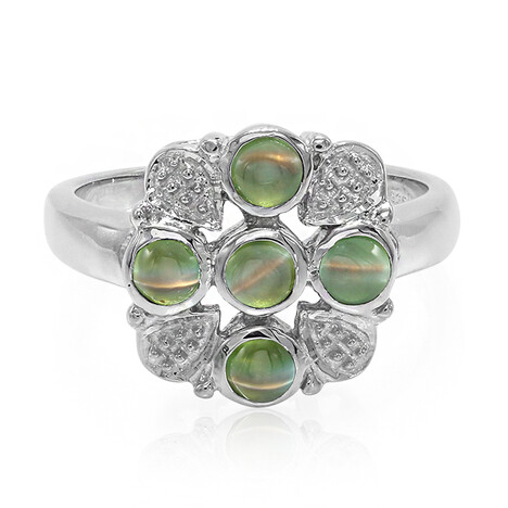 Anello in argento con Alessandrite Occhio di Gatto